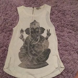 Buddha elephant tank top